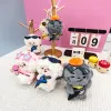 Xiyangyang Creative 4-inch plush pendant, claw machine doll, key pendant, car schoolbag hanging decoration, gift, cartoon transformation keychain, dress-up doll pendant, plush toy, cute wholesale Item Picture